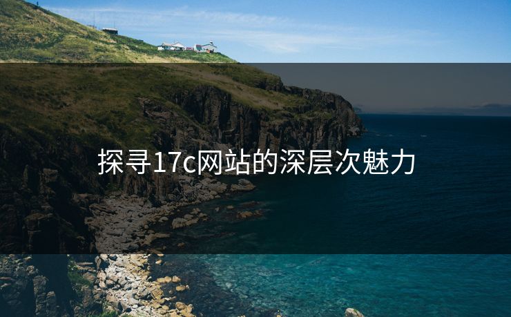 探寻17c网站的深层次魅力